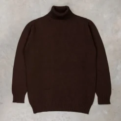 William Lockie x Frans Boone Inigo Baby Lambswool Roll Neck Caffe