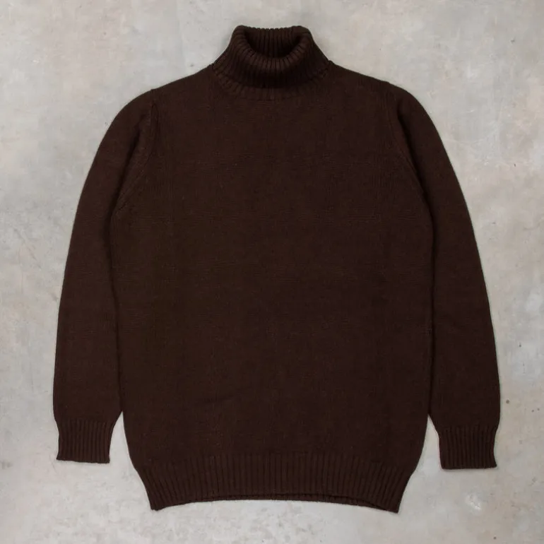 William Lockie x Frans Boone Inigo Baby Lambswool Roll Neck Caffe