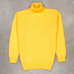 William Lockie x Frans Boone Inigo Baby Lambswool Roll Neck Zafferano