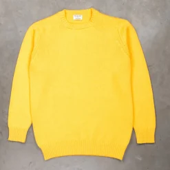 William Lockie x Frans Boone Inigo Baby Lambswool Crew Neck Zafferano