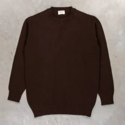 William Lockie x Frans Boone Inigo Baby Lambswool Crew Neck Caffe