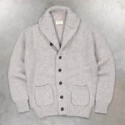 William Lockie x Frans Boone Alain Shawl Cardigan Lambswool Flannel