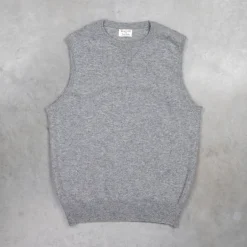 William Lockie x Frans Boone Super Geelong Gordon Crew Neck Slipover Flannel Grey