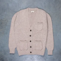 William Lockie x Frans Boone Alain 3-Pocket Cardigan Lambswool Cobble