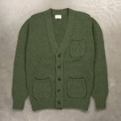William Lockie x Frans Boone Alain 3-Pocket Cardigan Lambswool Rosemary