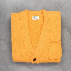 William Lockie x Frans Boone Alain 3-Pocket Cardigan Lambswool Harvest Gold