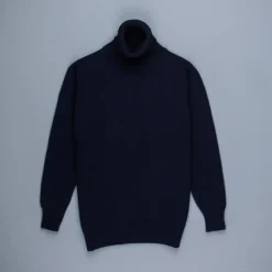 William Lockie x Frans Boone Tip Super Geelong Roll Neck Dark Navy