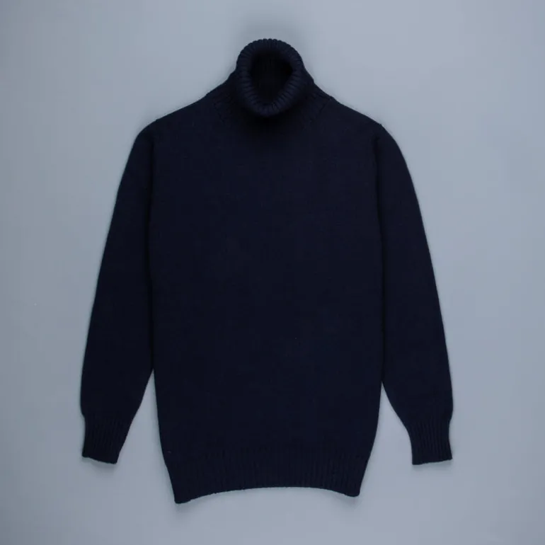 William Lockie x Frans Boone Tip Super Geelong Roll Neck Dark Navy