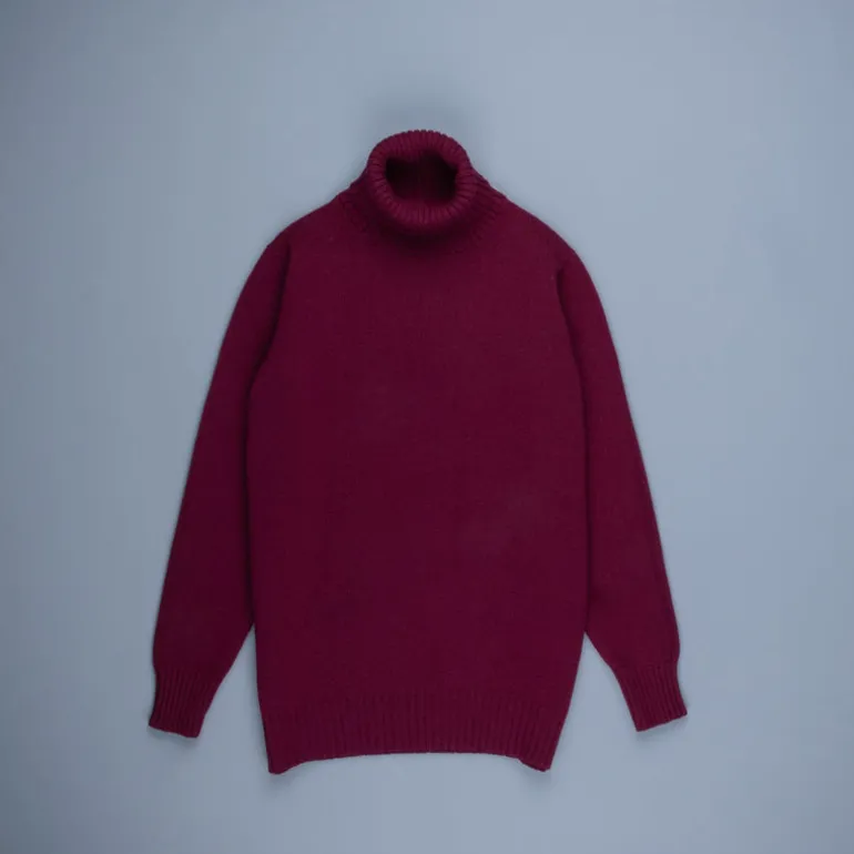 William Lockie x Frans Boone Tip Super Geelong Roll Neck Damson