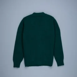 William Lockie x Frans Boone Alain 3-Pocket Cardigan Lambswool Tartan Green