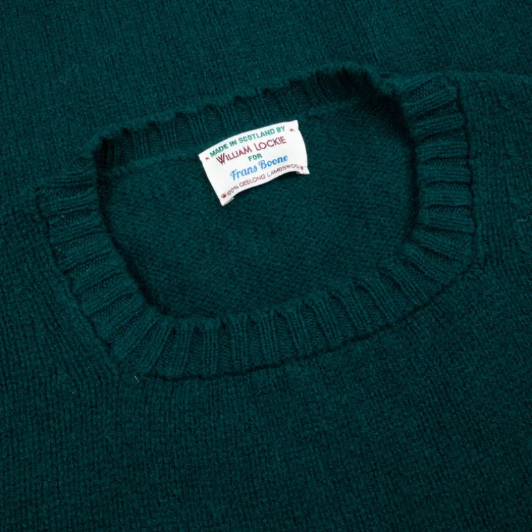 William Lockie x Frans Boone Tip Super Geelong Crew Neck Tartan Green