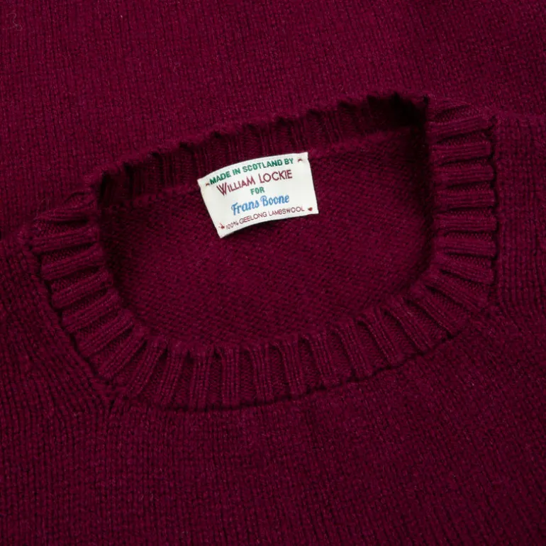 William Lockie x Frans Boone Tip Super Geelong Crew Neck Damson