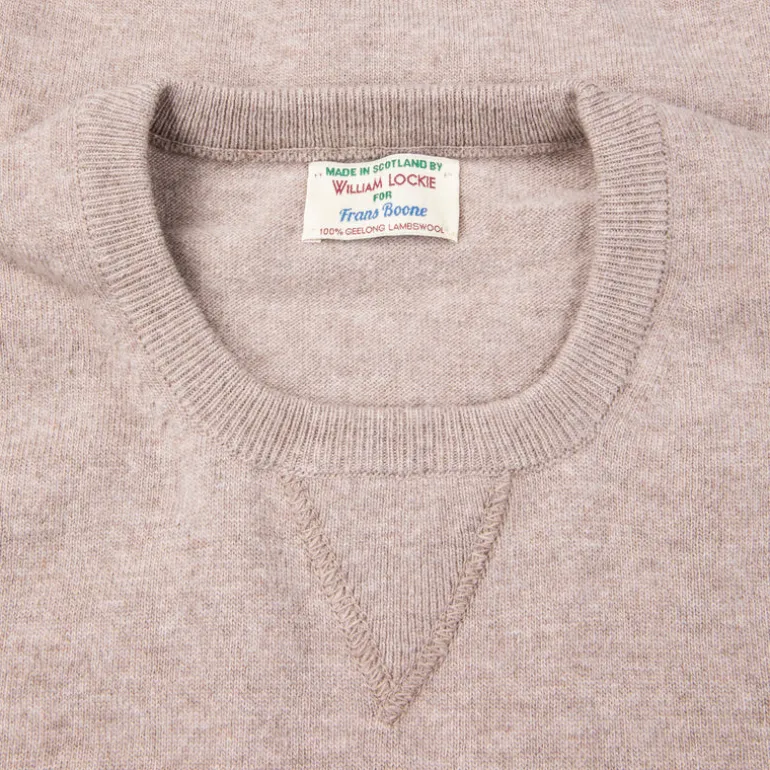 William Lockie x Frans Boone Super Geelong Vintage Fit Sweater Mushroom