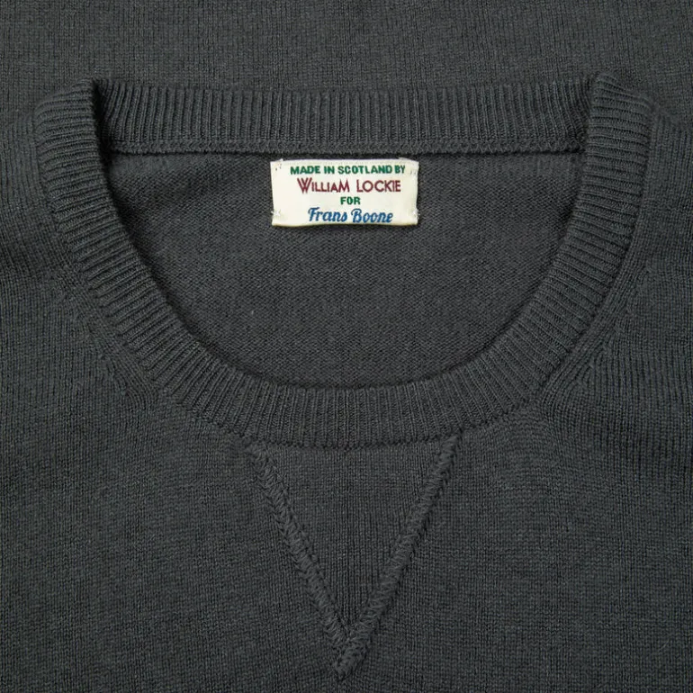 William Lockie x Frans Boone Odyssey Cash/Cotton Sweater Drill Grey