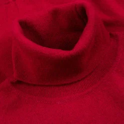William Lockie x Frans Boone Super Geelong Roll Neck Claret