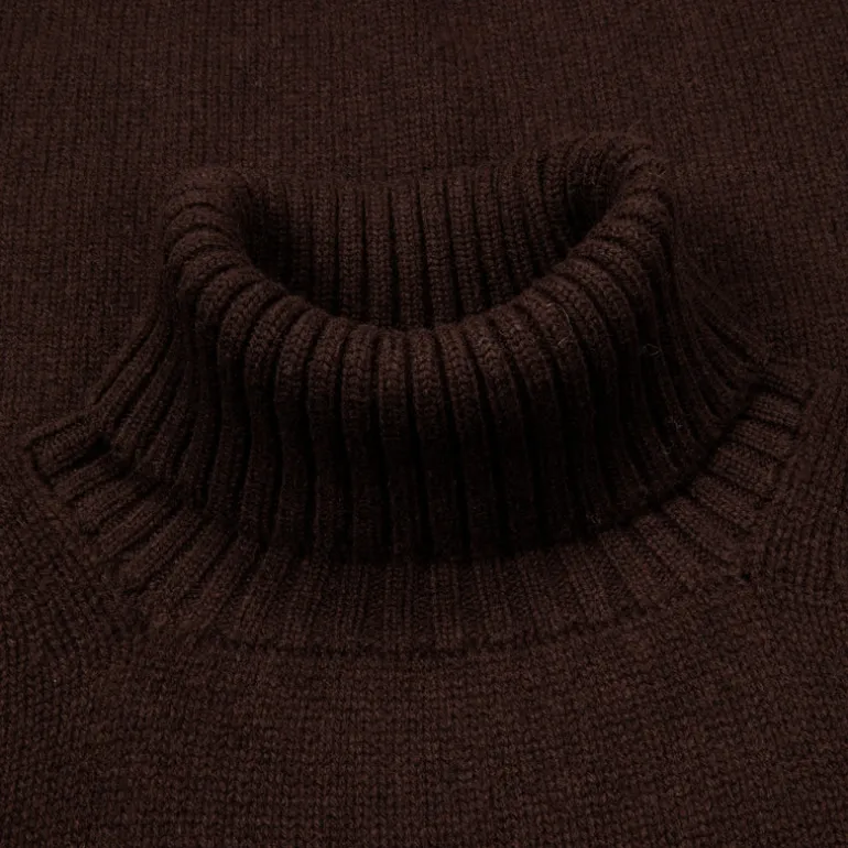 William Lockie x Frans Boone Inigo Baby Lambswool Roll Neck Caffe