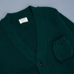 William Lockie x Frans Boone Alain 3-Pocket Cardigan Lambswool Tartan Green