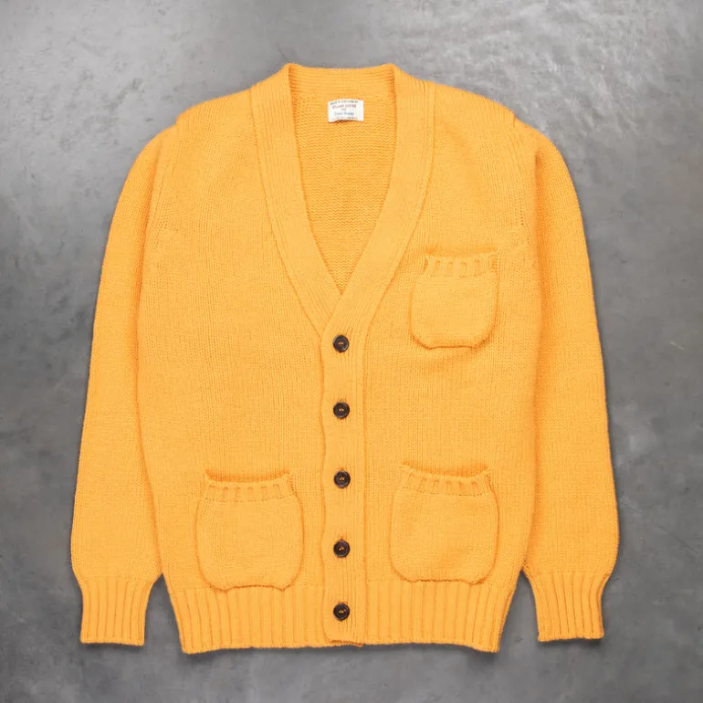 William Lockie x Frans Boone Alain 3-Pocket Cardigan Lambswool Harvest Gold