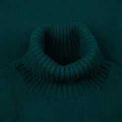 William Lockie x Frans Boone Tip Super Geelong Roll Neck Tartan Green