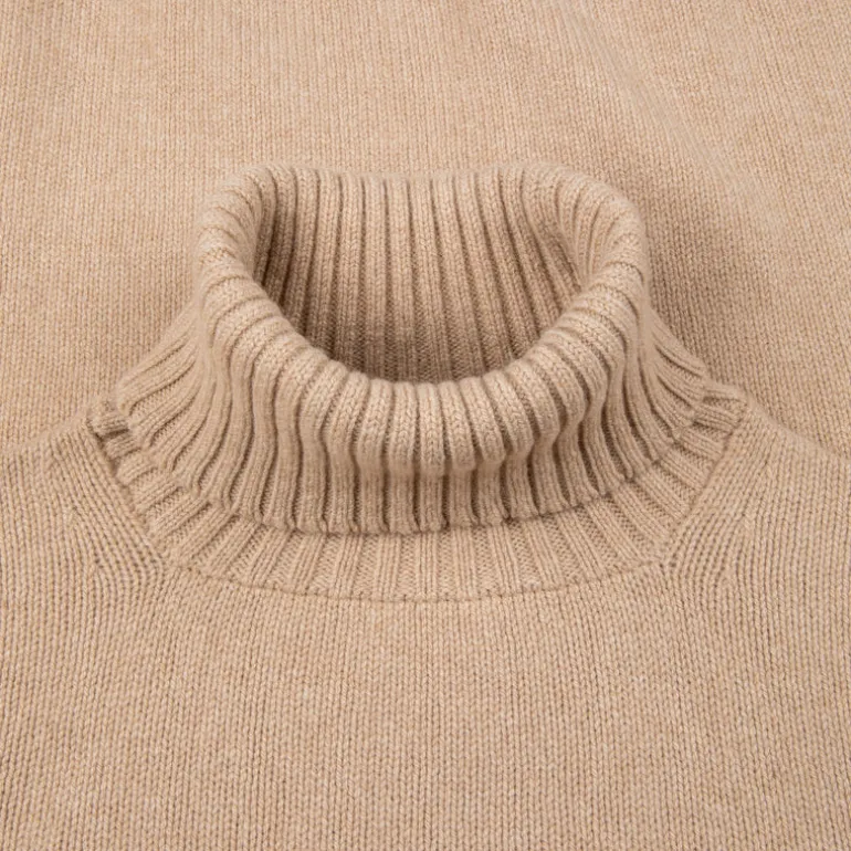 William Lockie x Frans Boone Tip Super Geelong Roll Neck Sandstorm