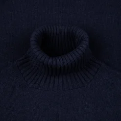 William Lockie x Frans Boone Tip Super Geelong Roll Neck Dark Navy