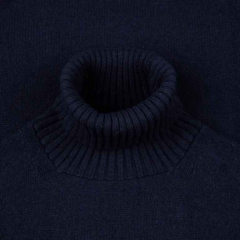 William Lockie x Frans Boone Tip Super Geelong Roll Neck Dark Navy