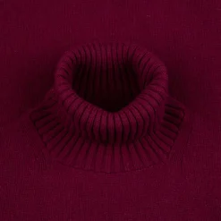 William Lockie x Frans Boone Tip Super Geelong Roll Neck Damson
