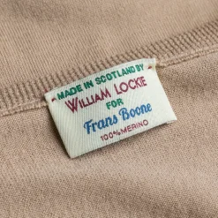 William Lockie x Frans Boone 30 gauge Loro Piana Merino's Crew Neck Sandstorm