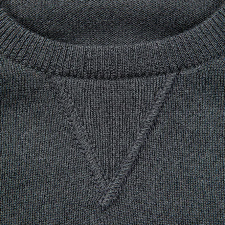 William Lockie x Frans Boone Odyssey Cash/Cotton Sweater Drill Grey