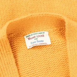 William Lockie x Frans Boone Alain 3-Pocket Cardigan Lambswool Harvest Gold