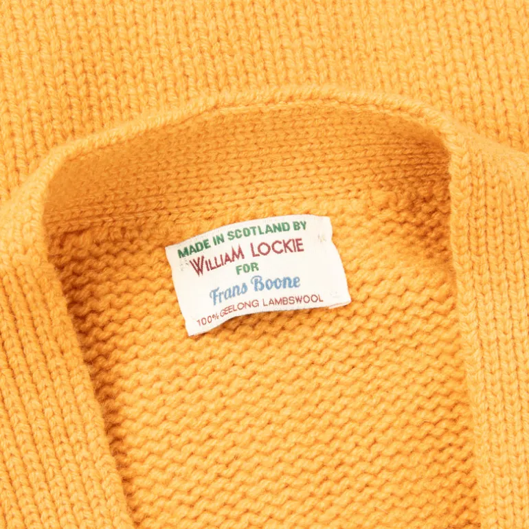 William Lockie x Frans Boone Alain 3-Pocket Cardigan Lambswool Harvest Gold