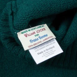 William Lockie x Frans Boone Tip Super Geelong Roll Neck Tartan Green