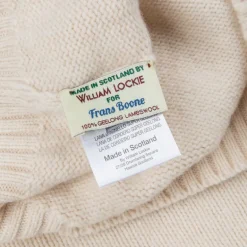 William Lockie x Frans Boone Tip Super Geelong Roll Neck Ivory
