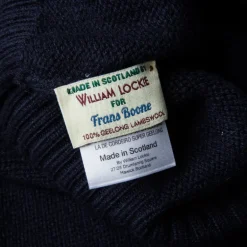 William Lockie x Frans Boone Tip Super Geelong Roll Neck Dark Navy