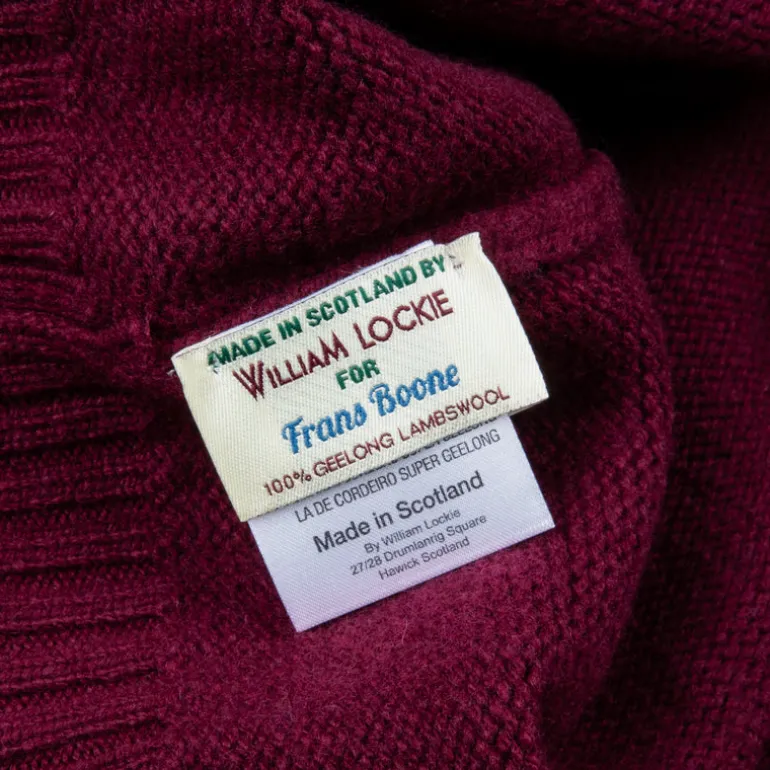 William Lockie x Frans Boone Tip Super Geelong Roll Neck Damson
