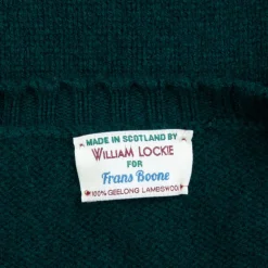 William Lockie x Frans Boone Tip Super Geelong Crew Neck Tartan Green