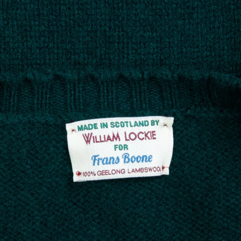 William Lockie x Frans Boone Tip Super Geelong Crew Neck Tartan Green