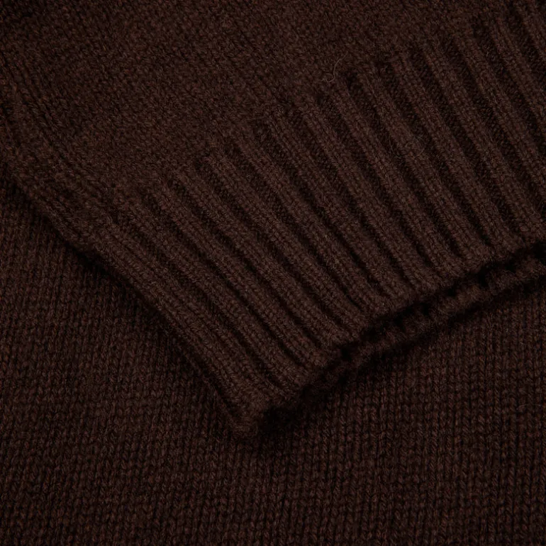 William Lockie x Frans Boone Inigo Baby Lambswool Roll Neck Caffe