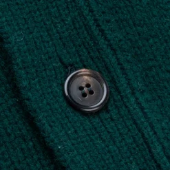 William Lockie x Frans Boone Alain 3-Pocket Cardigan Lambswool Tartan Green