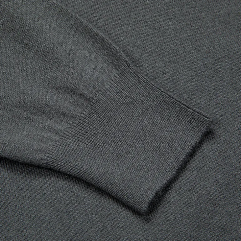 William Lockie x Frans Boone Odyssey Cash/Cotton Sweater Drill Grey