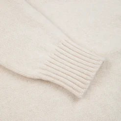 William Lockie x Frans Boone Tip Super Geelong Roll Neck Ivory