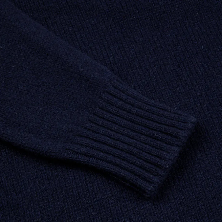 William Lockie x Frans Boone Tip Super Geelong Roll Neck Dark Navy