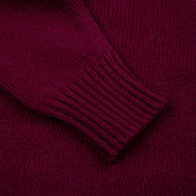 William Lockie x Frans Boone Tip Super Geelong Roll Neck Damson