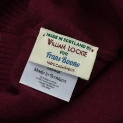 William Lockie x Frans Boone Oxton Cashmere Dolcevita Damson