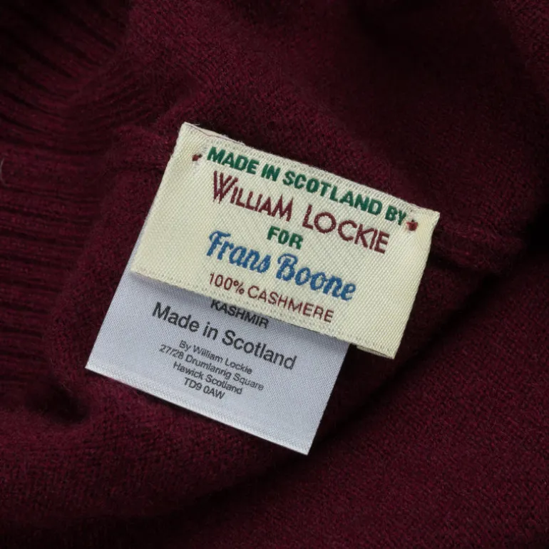 William Lockie x Frans Boone Oxton Cashmere Dolcevita Damson