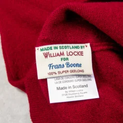 William Lockie x Frans Boone Super Geelong Roll Neck Claret