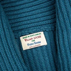 William Lockie x Frans Boone Cashmere Cardigan Steve Teal
