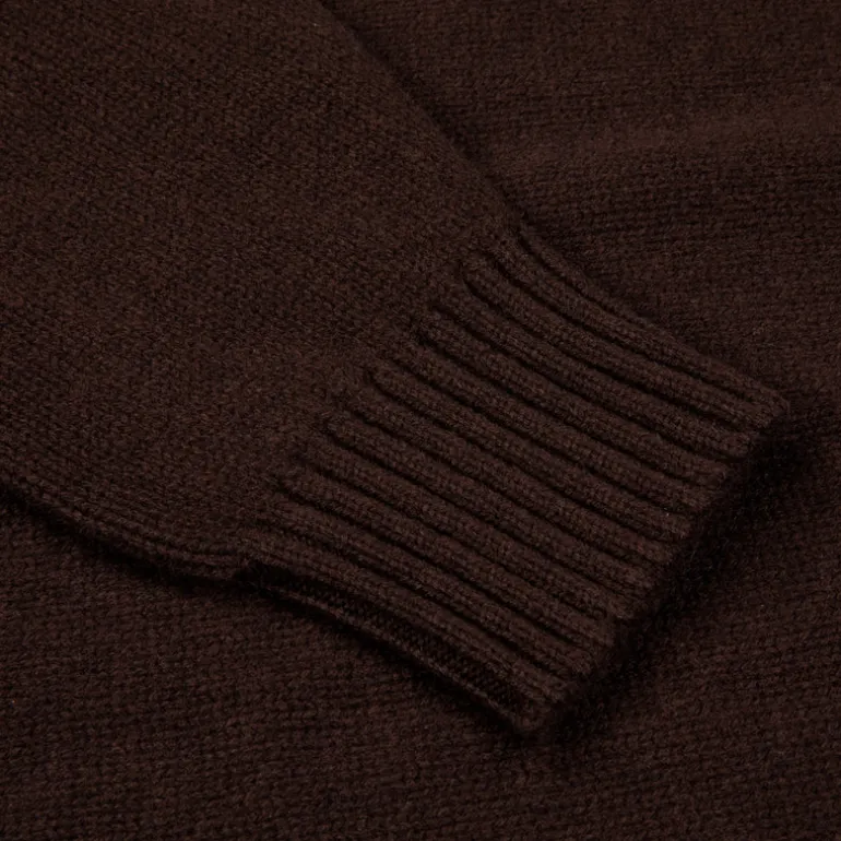 William Lockie x Frans Boone Inigo Baby Lambswool Roll Neck Caffe