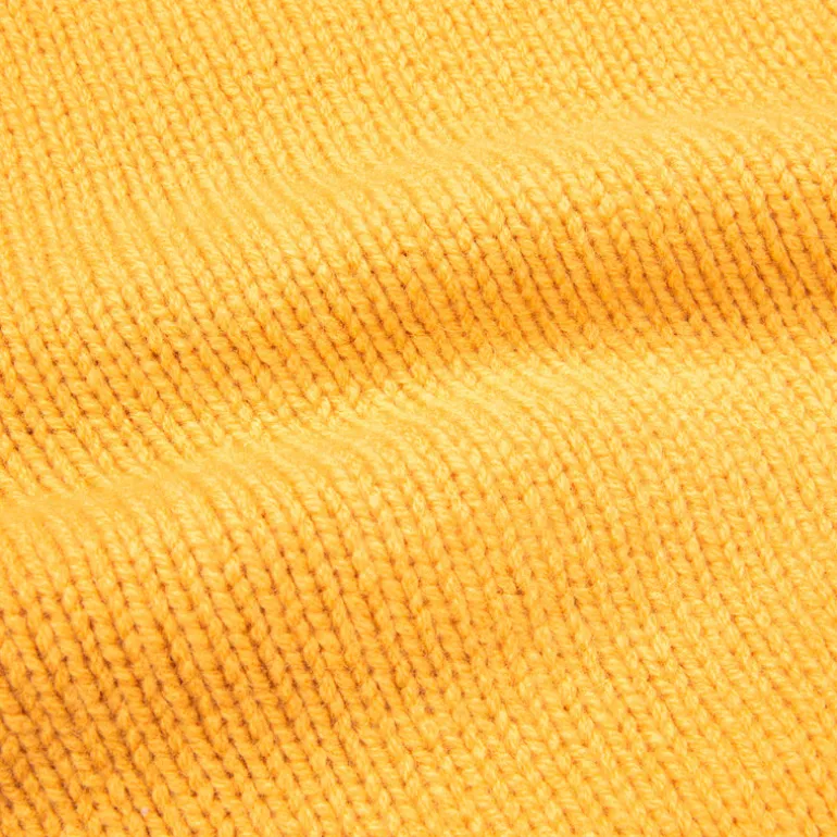 William Lockie x Frans Boone Alain Lambswool Crew Neck Harvest Gold