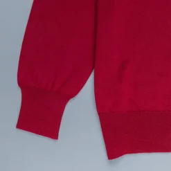 William Lockie x Frans Boone 30 gauge Loro Piana Merino's V-Neck Chianti